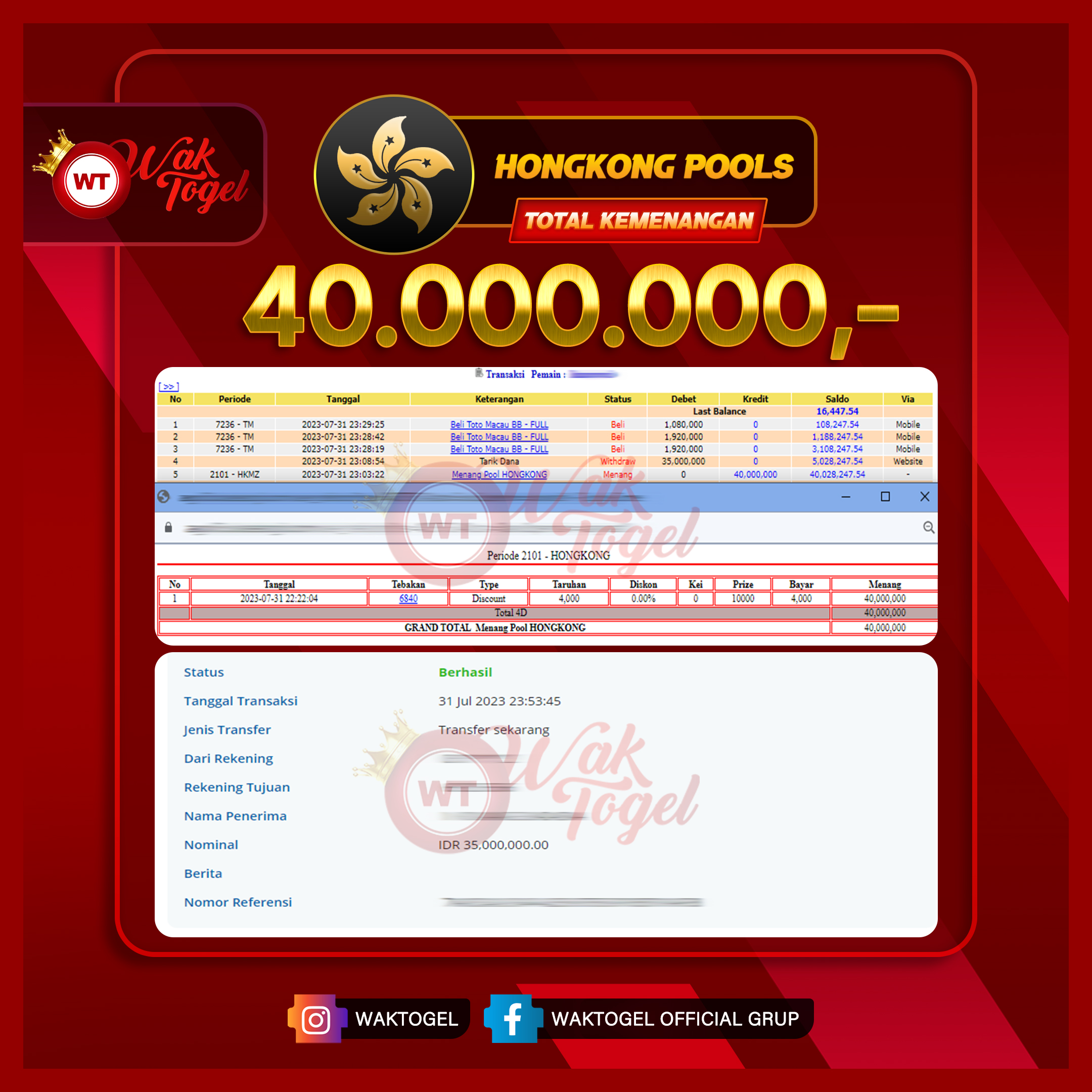 BUKTI PEMBAYARAN HONGKONG WAKTOGEL