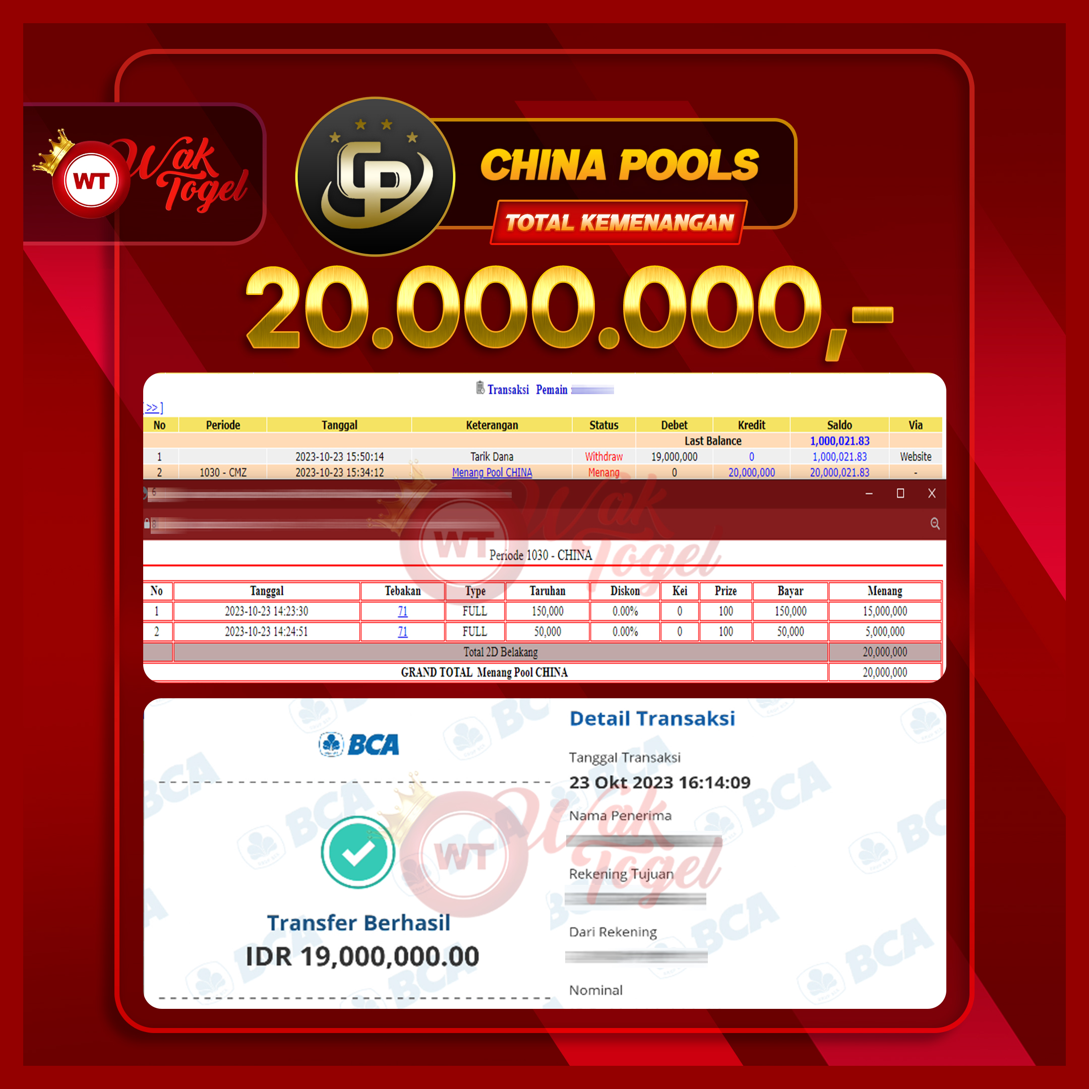 BUKTI PEMBAYARAN CHINA WAKTOGEL