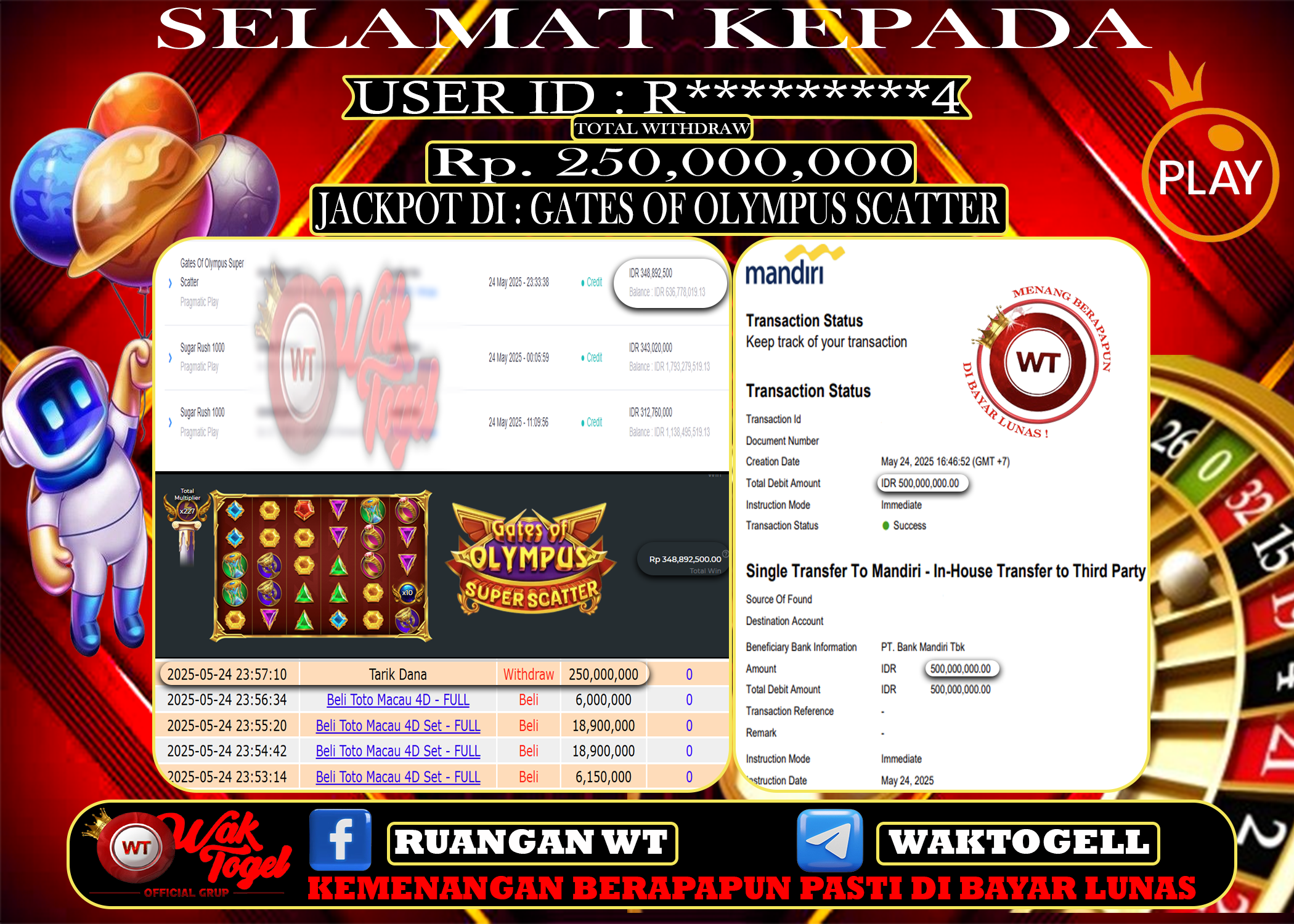 BUKTI PEMBAYARAN SLOT WAKTOGEL