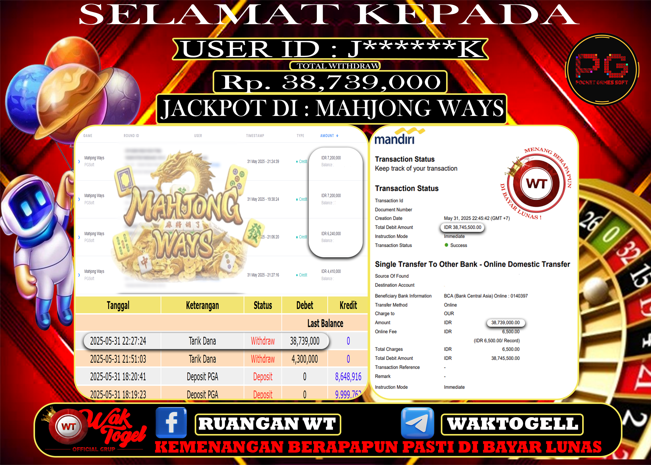 BUKTI PEMBAYARAN SLOT WAKTOGEL