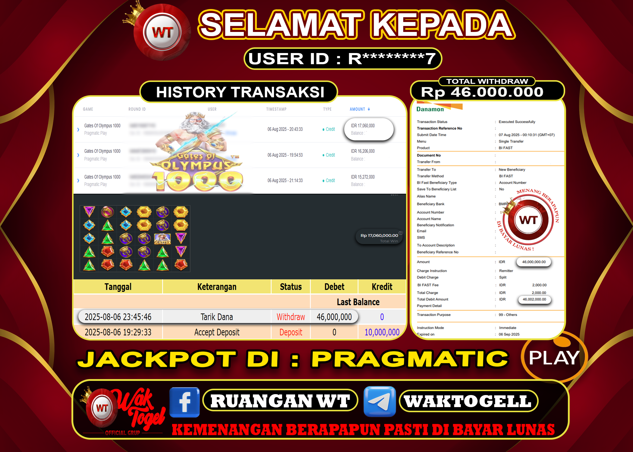BUKTI PEMBAYARAN SLOT WAKTOGEL