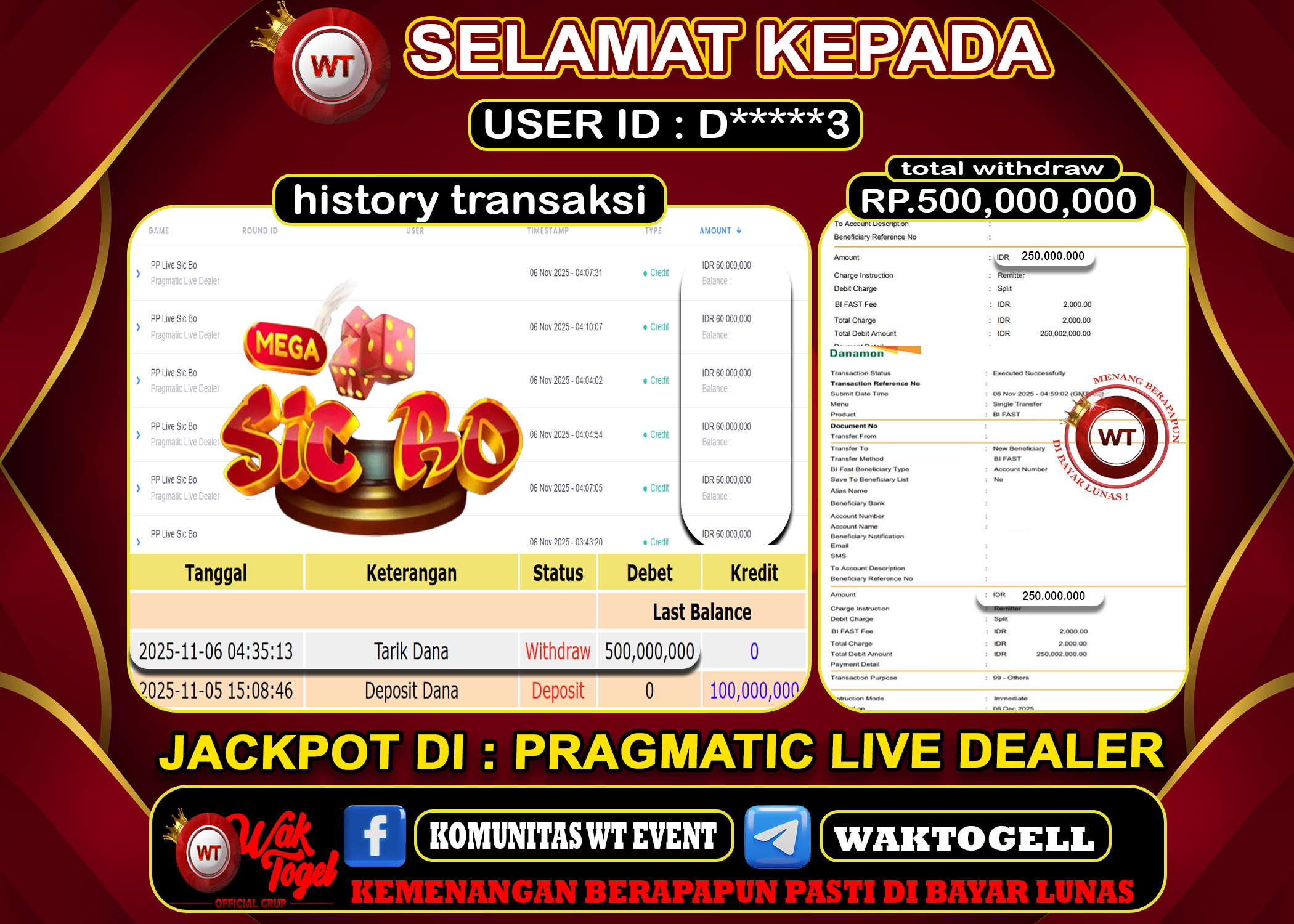 BUKTI PEMBAYARAN SLOT WAKTOGEL
