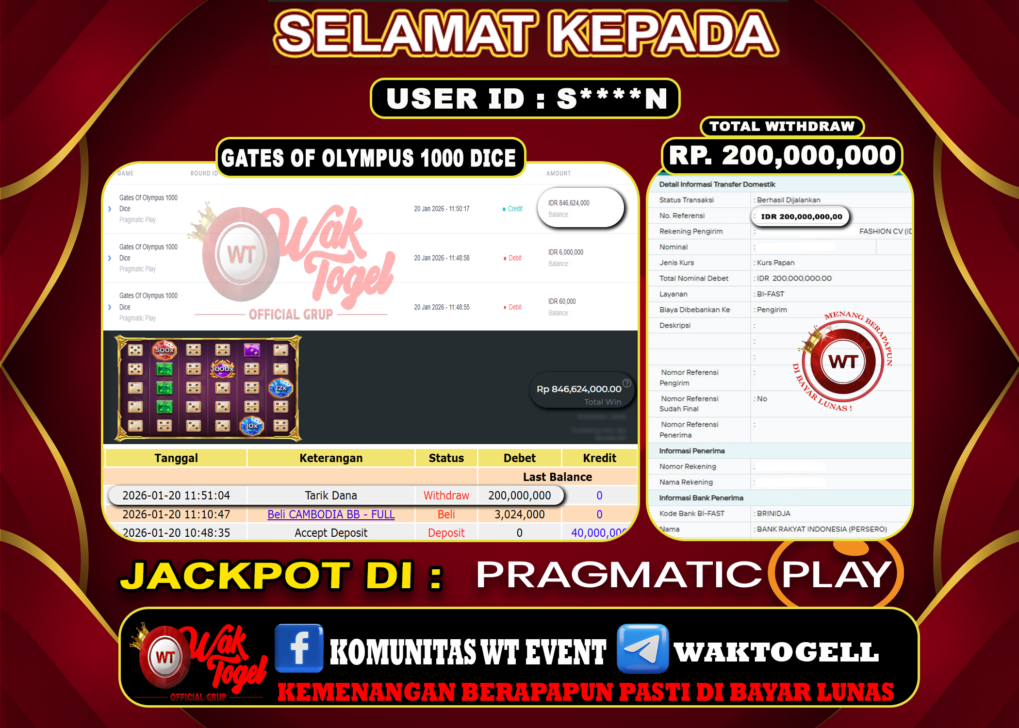 BUKTI PEMBAYARAN SLOT WAKTOGEL