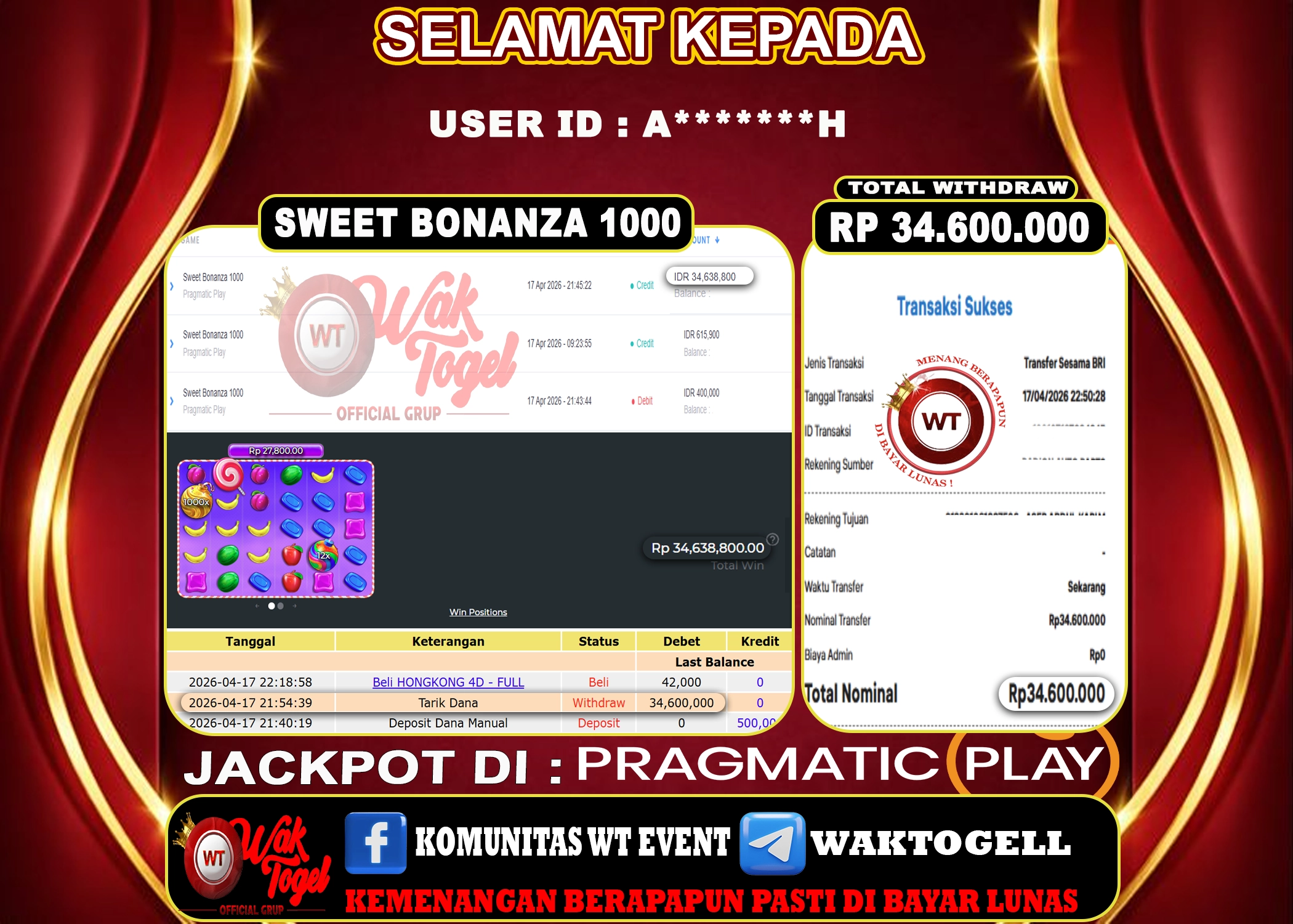 BUKTI PEMBAYARAN SLOT WAKTOGEL