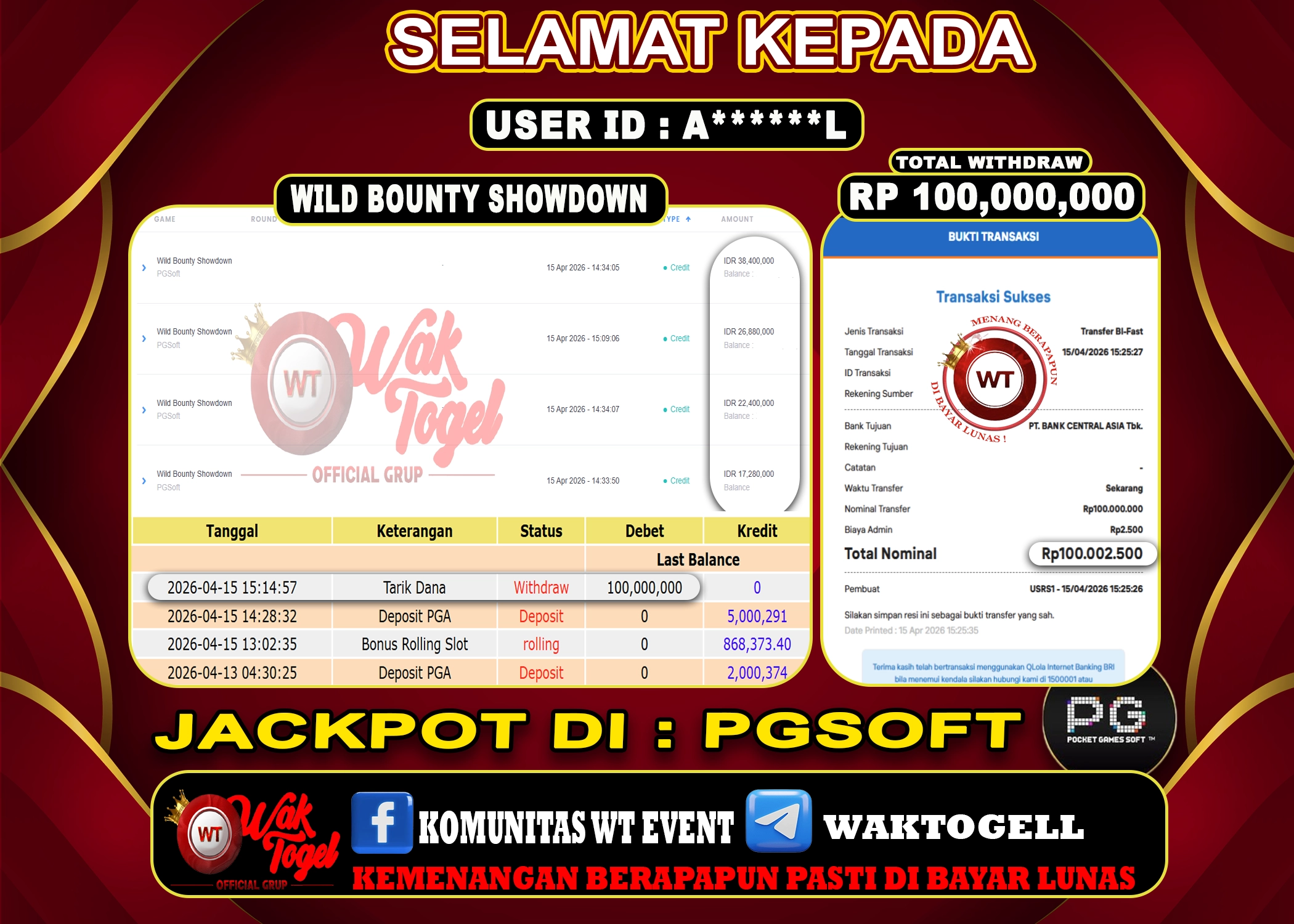 BUKTI PEMBAYARAN SLOT WAKTOGEL