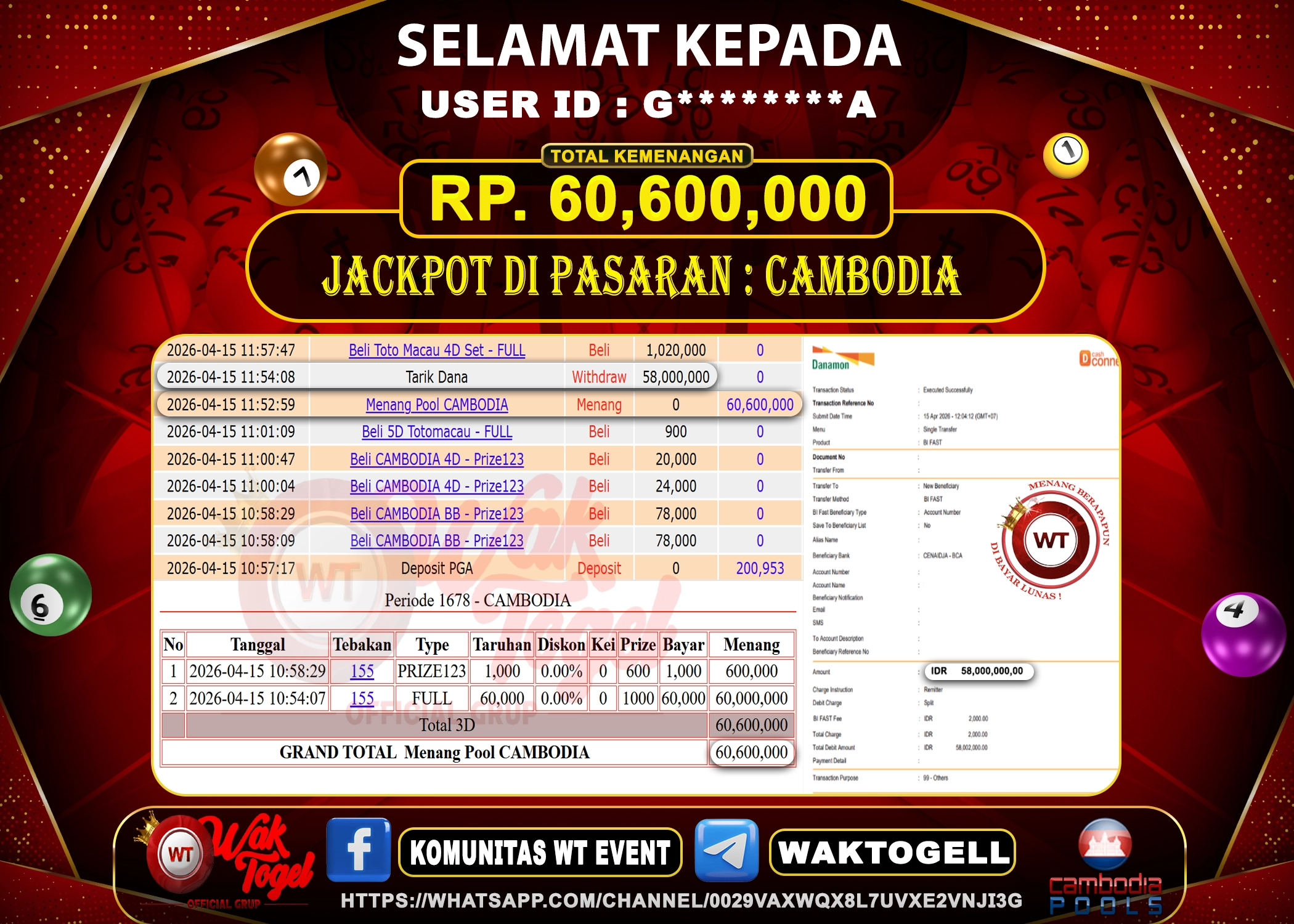 BUKTI PEMBAYARAN CAMBODIA WAKTOGEL