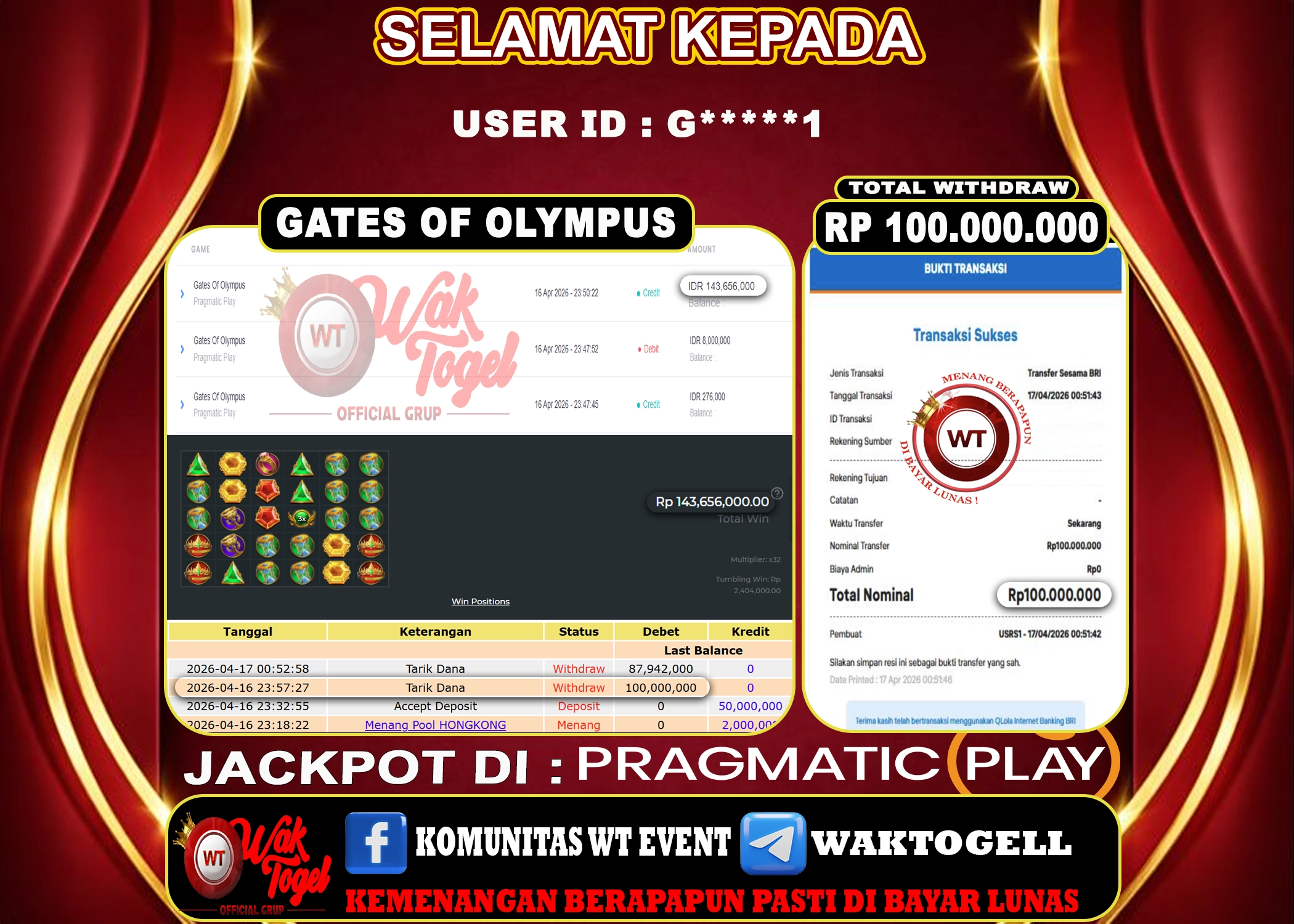 BUKTI PEMBAYARAN SLOT WAKTOGEL